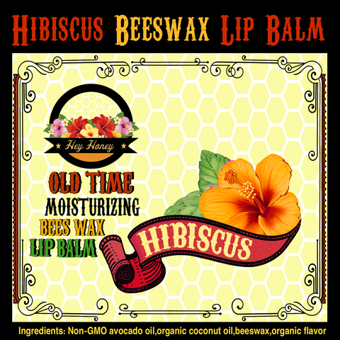 Hibiscus Bees Wax Lip Balm