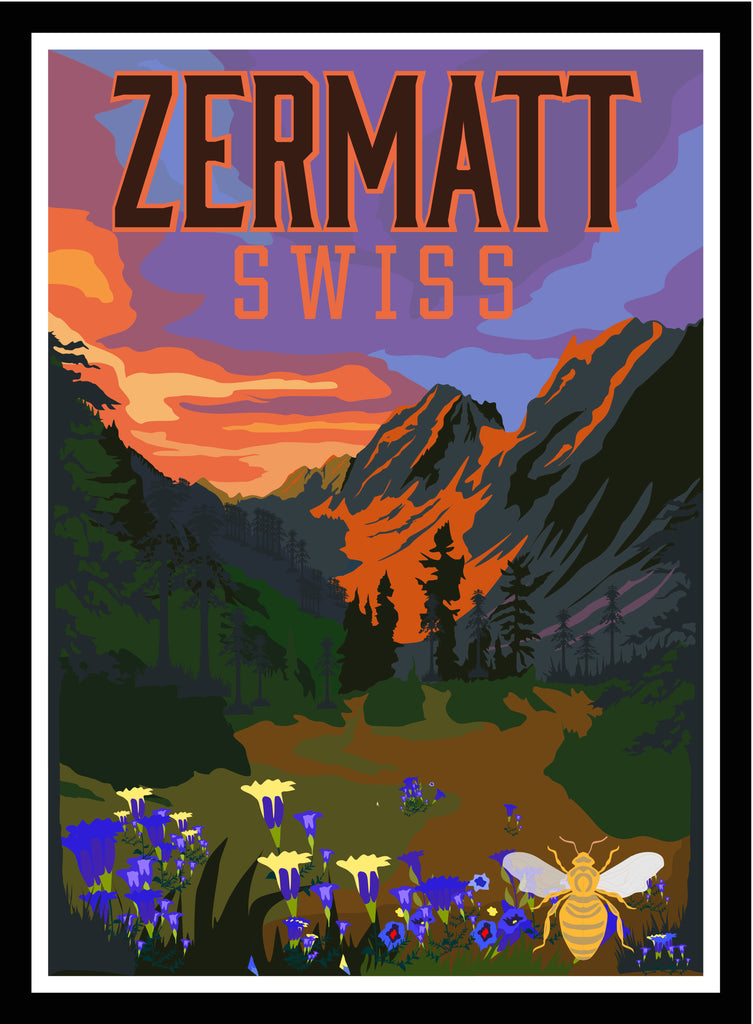 Chilling in Zermatt with the Matterhorn, bee houses, ski, and endless Swiss skies