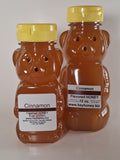 Cinnamon Flavored Honey 8oz and 12oz bear-shaped jars — Michigan raw honey | HeyHoney.biz