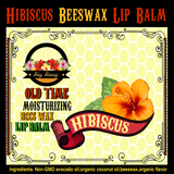 Hibiscus Beeswax Lip Balm — natural beeswax lip balm with floral hibiscus flavor | HeyHoney.biz